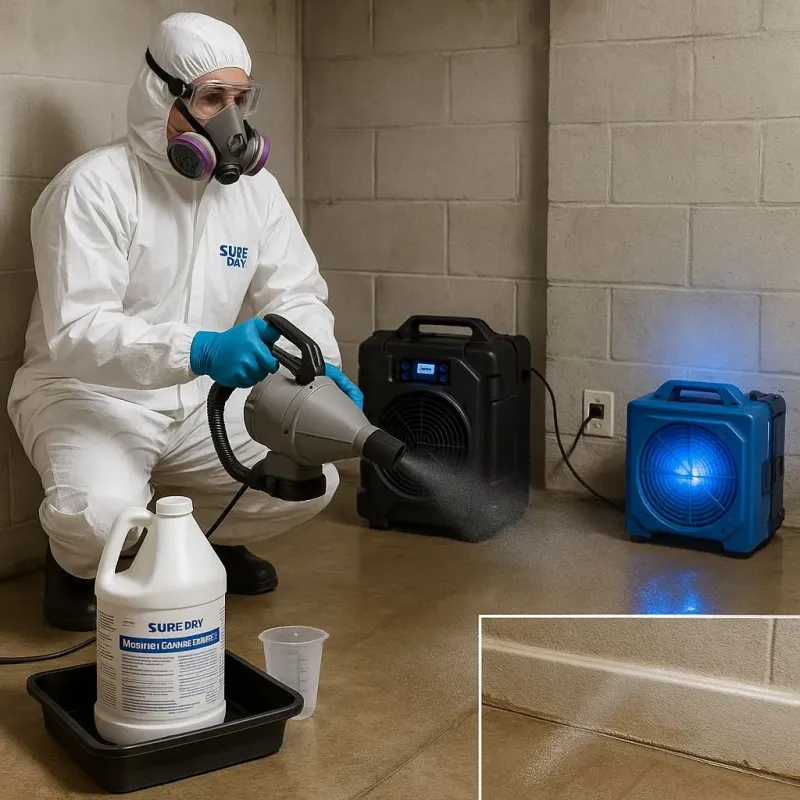 Sanitization and Odor Removal process in Baxter Estates, NY