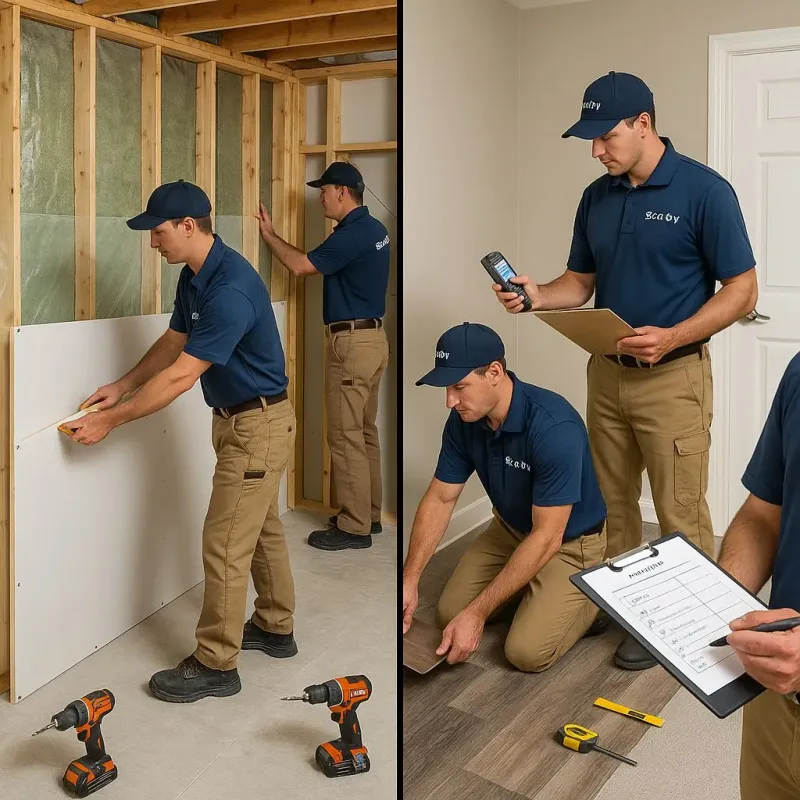 Repairs and Reconstruction process in Baxter Estates, NY